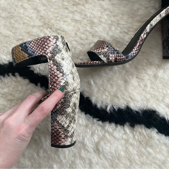 Jeffery Campbell Lindsay Snake Embossed Leather Heels - Picture 5 of 10